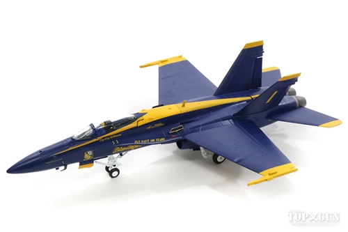 ブルーエンジェルス塗装のF/A-18E スーパーホーネットの模型