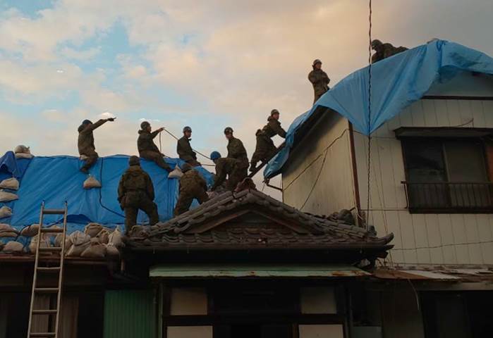 2019年9月の台風15号被害で災害派遣した第１空挺団の隊員
