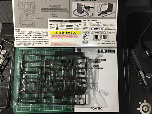 リトルアーモリーの1/12サイズM134は放置