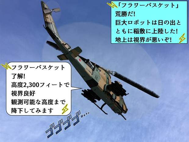 AH-1Sコブラの観測任務