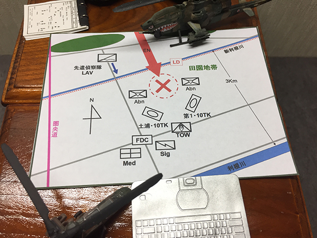 新利根川-利根川間の作戦図